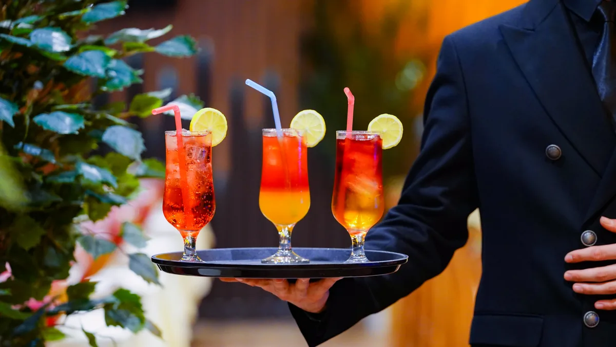 Signature cocktails served on board the AMOR