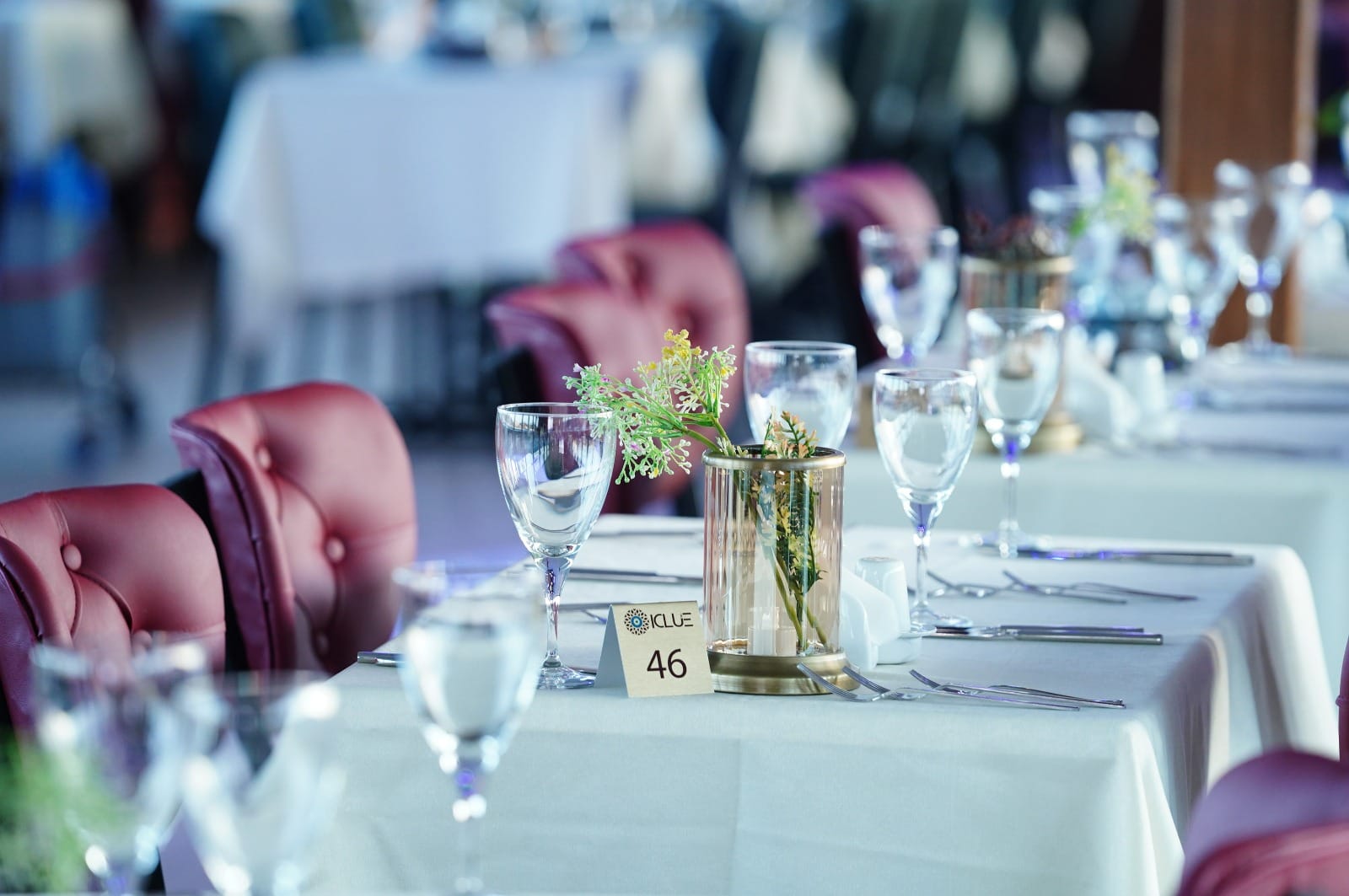 Elegant dinner table setup