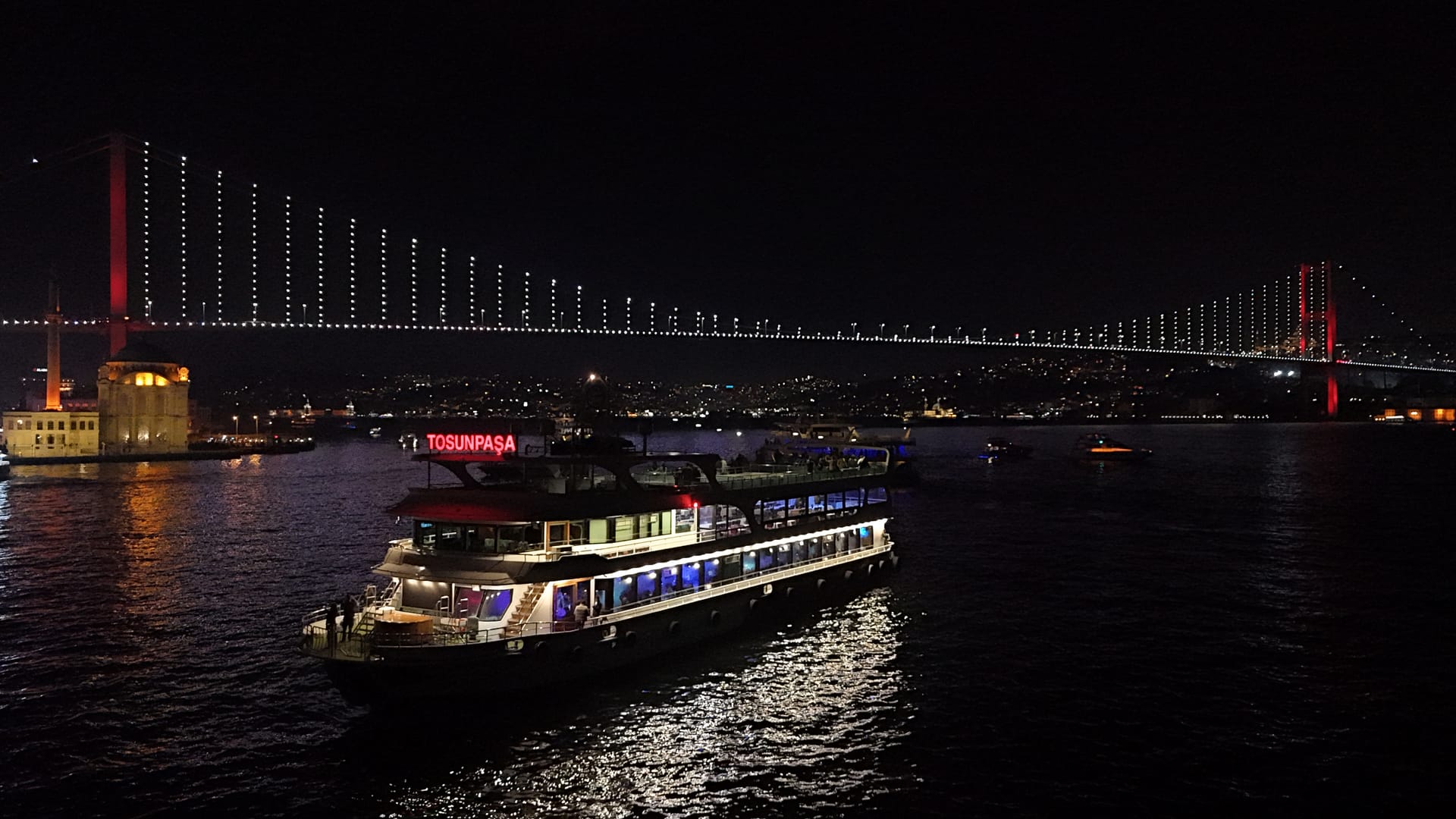 Night Cruise Drone View